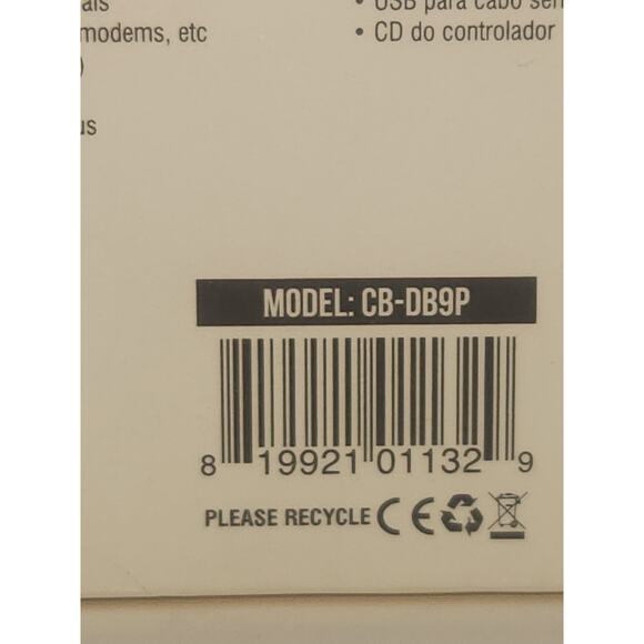 SABRENT CB-DB9P USB 2.0 TO SERIAL CABLE ADAPTER DB9 RS-232 FOR PC/MAC NEW - Picture 4 of 4